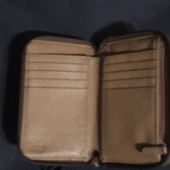 Small coach wristlet